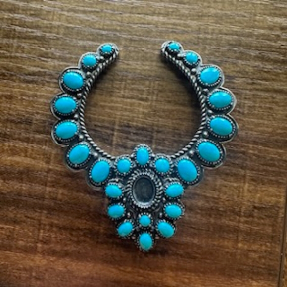 Carolyn Pollack Sleeping Beauty Squash Blossom Pendant *Missing